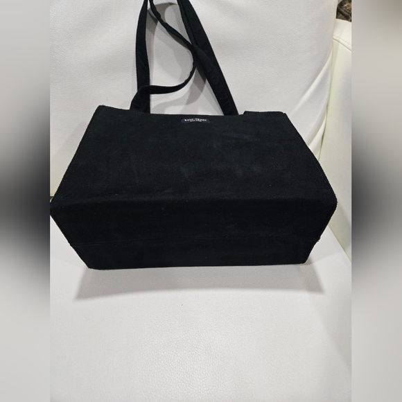KATE SPADE BLACK SUEDE/MICROFIBER TOTE/HAND BAG-AUTHENTIC - Picture 5 of 5
